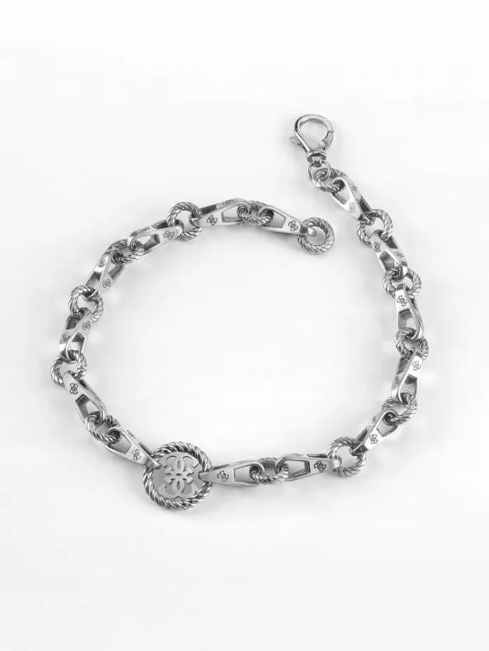 Women 4g Vintage Necklace Silver Guess Jewellery