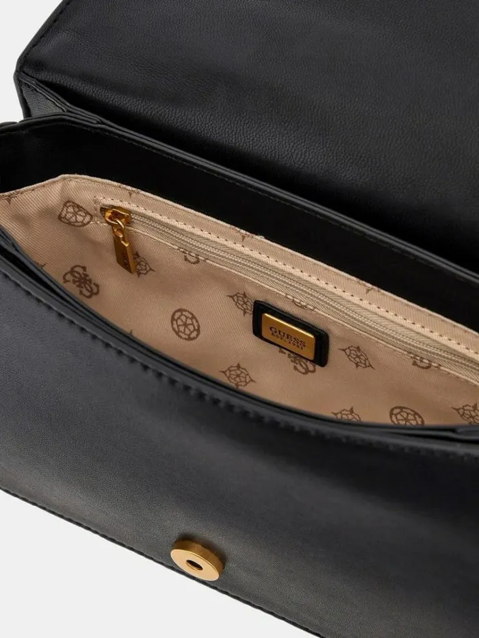Women Abey Quilted Mini Crossbody Black Guess Crossbody Bags
