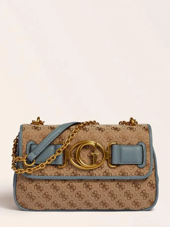 Women Aileen 4g Logo Crossbody Bag Blue Guess Crossbody Bags