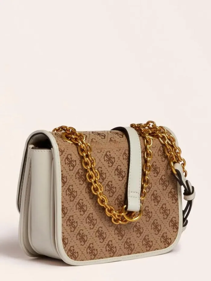 Women Aileen 4g Logo Crossbody Bag Multi Beige Guess Crossbody Bags