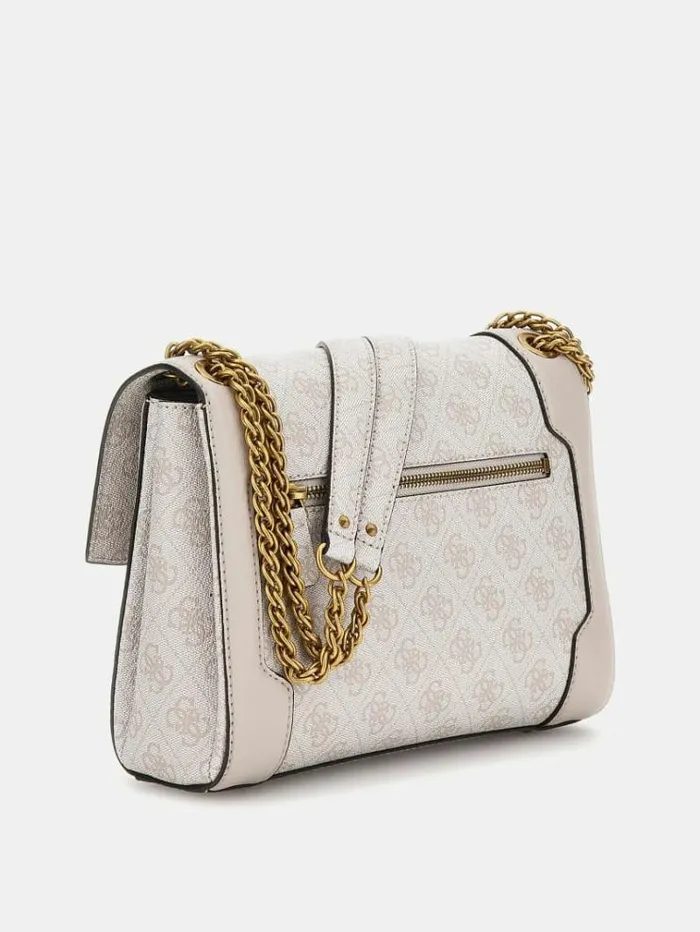 Women Ajiona 4g Logo Crossbody White Multi Guess Crossbody Bags