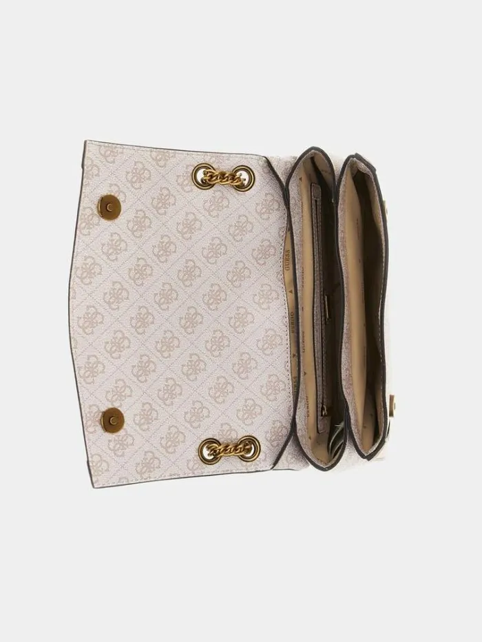 Women Ajiona 4g Logo Crossbody White Multi Guess Crossbody Bags