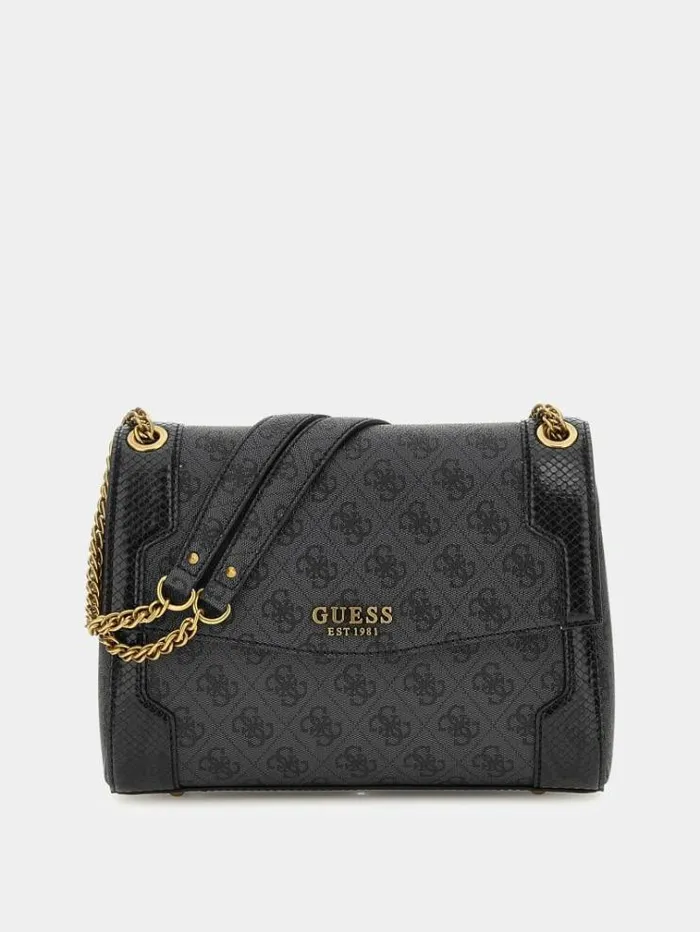 Women Ajiona 4g Logo Mini Crossbody Black Multi Guess Crossbody Bags
