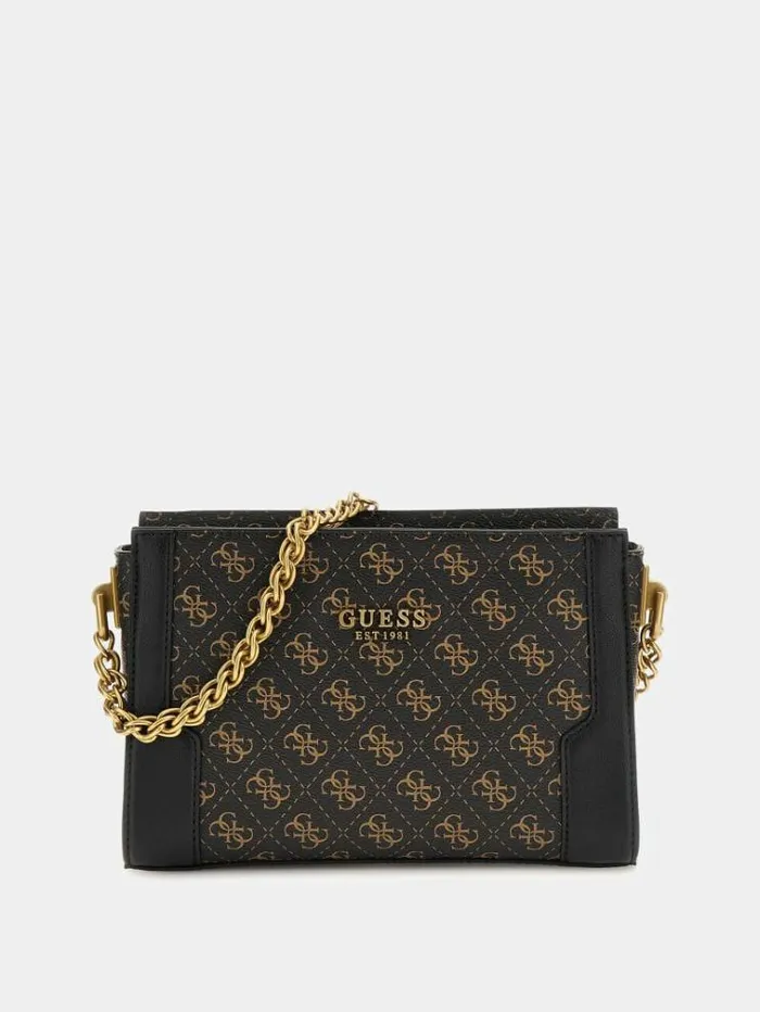Women Ajiona 4g Logo Mini Crossbody Brown Multi Guess Crossbody Bags