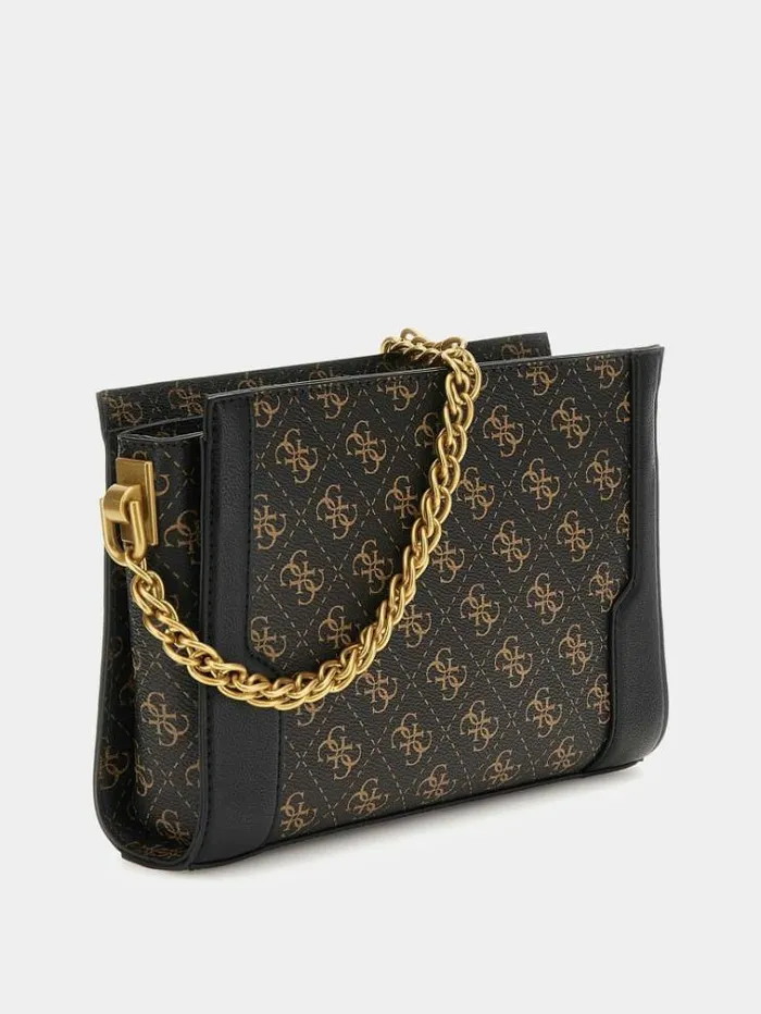 Women Ajiona 4g Logo Mini Crossbody Brown Multi Guess Crossbody Bags
