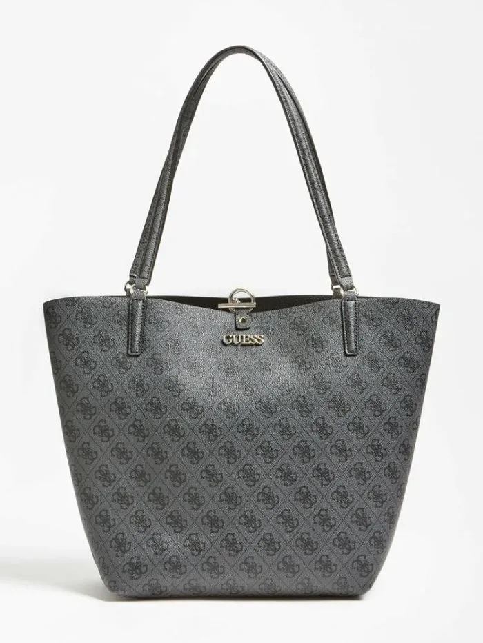 Women Alby 4g Logo Shopper Black Guess Shoppers