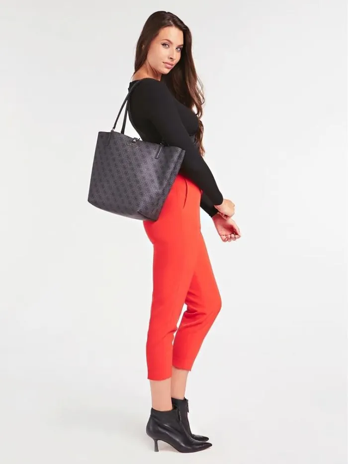 Women Alby 4g Logo Shopper Black Guess Shoppers