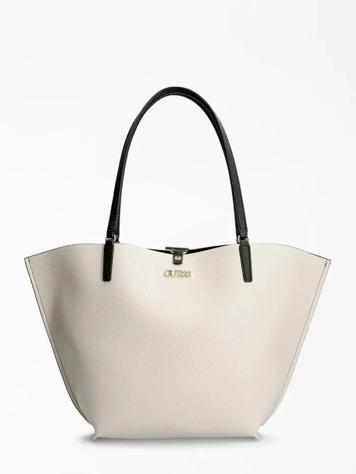 Women Alby Shopper Pochette Black Multi Guess Shoppers
