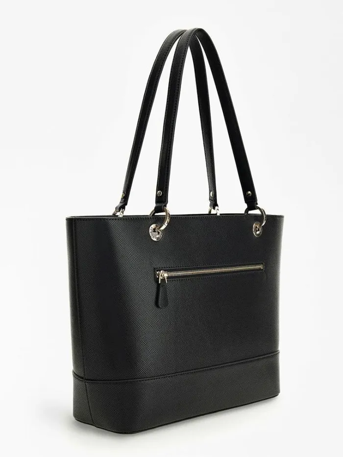 Women Alexie Saffiano Shopper Black Guess Shoppers