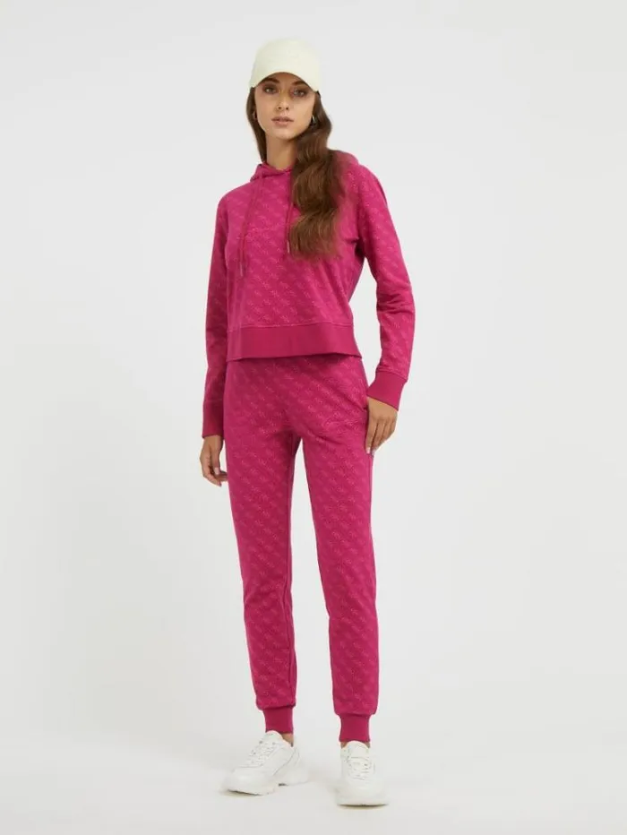 Women All Over 4g Jogger Pants Fuchsia Guess Activewear