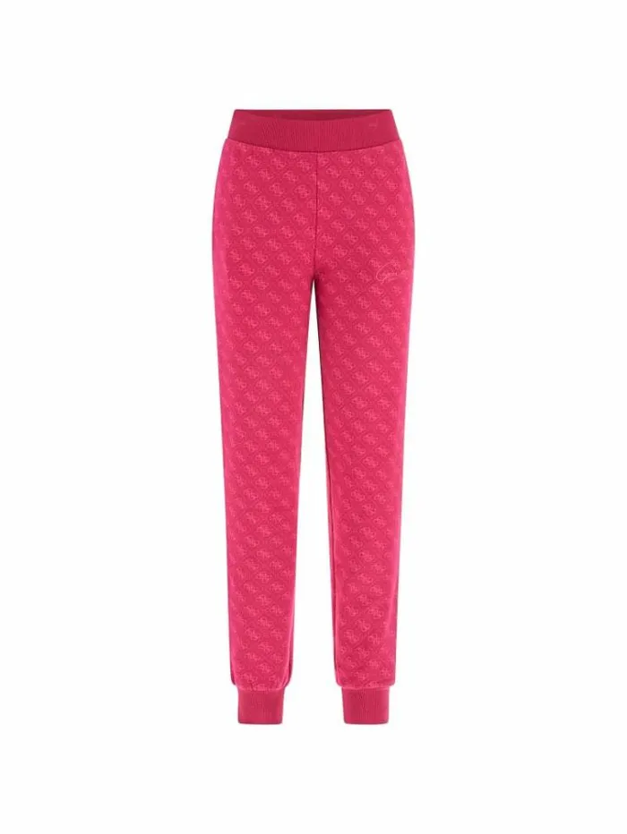 Women All Over 4g Jogger Pants Fuchsia Guess Activewear