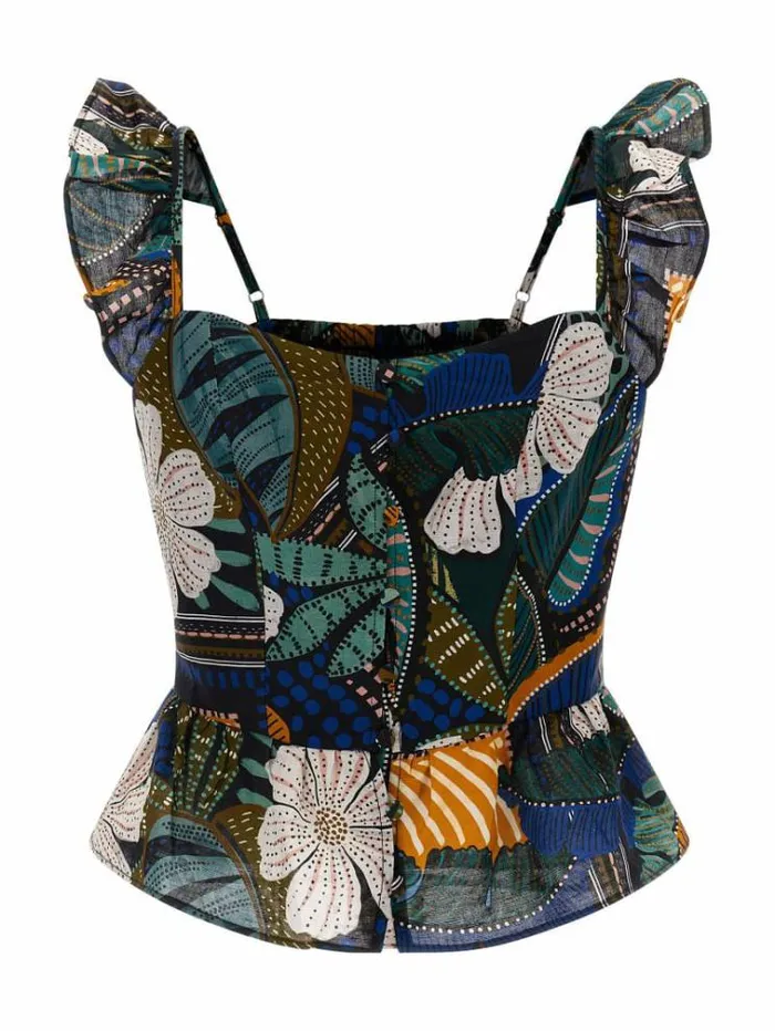 Women All Over Floral Print Top Multicolor Pattern Guess Tops And Shirts