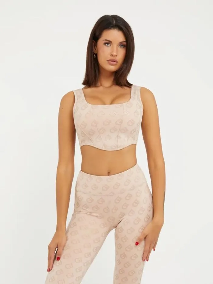 Women All Over Gj Active Bra Multi Pink Guess Activewear
