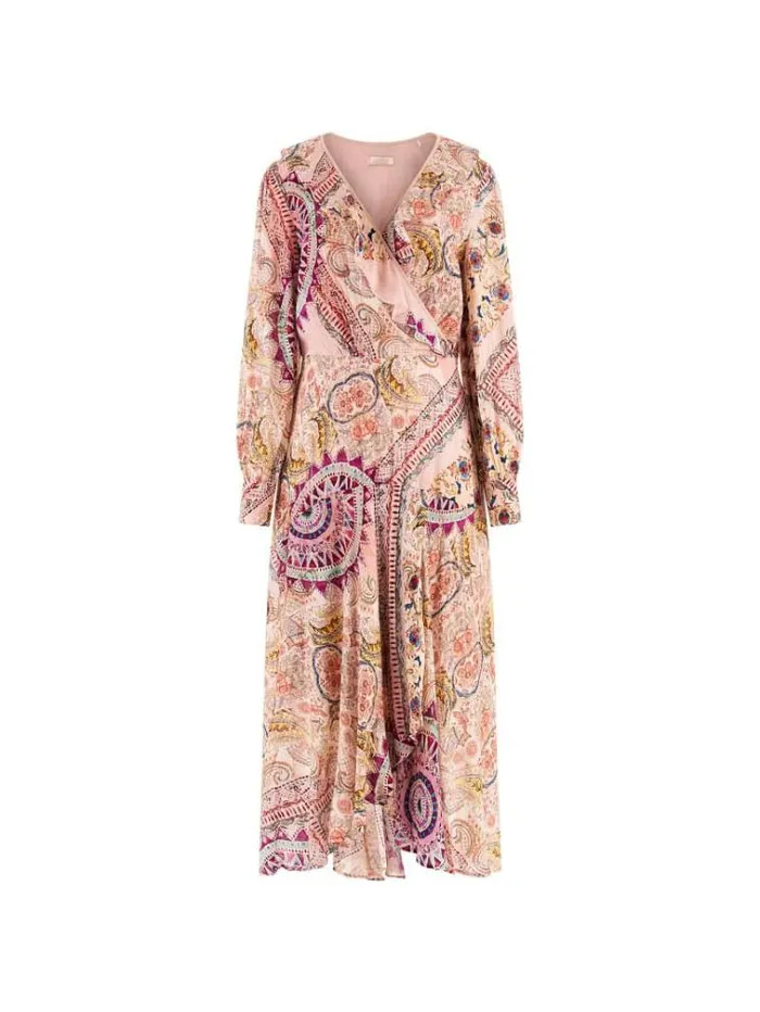 Women All Over Print Long Dress Multicolor Pattern Guess Dresses And Jumpsuits