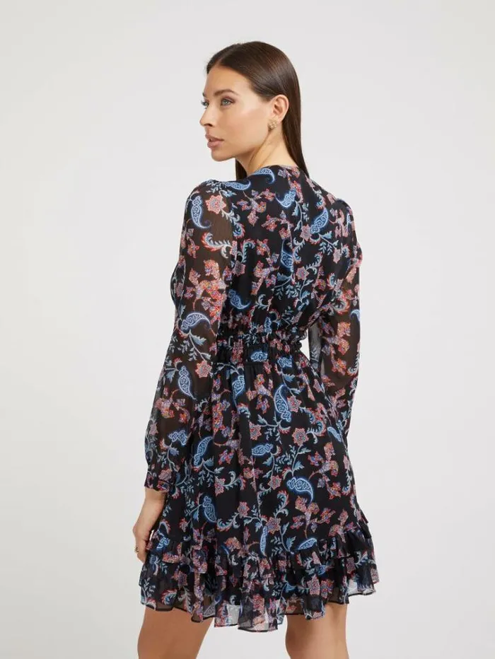 Women All Over Print Mini Dress Multicolor Pattern Guess Dresses And Jumpsuits