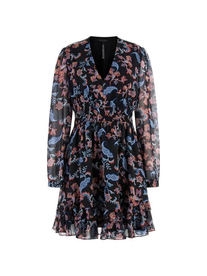 Women All Over Print Mini Dress Multicolor Pattern Guess Dresses And Jumpsuits