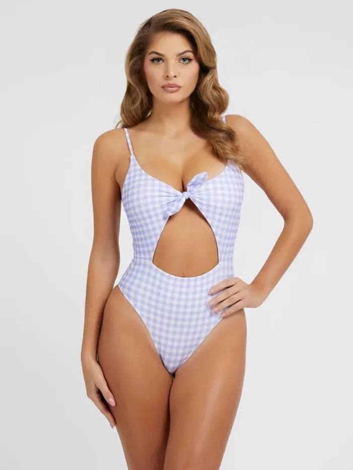 Women All Over Print One Piece Lilac Guess Beachwear
