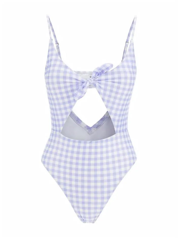 Women All Over Print One Piece Lilac Guess Beachwear