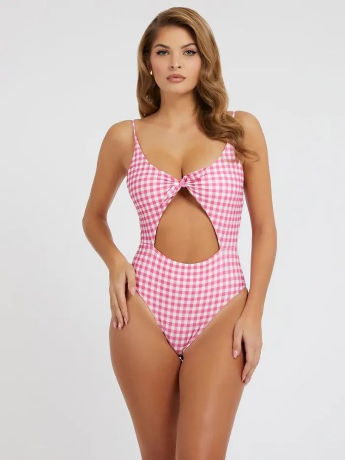 Women All Over Print One Piece Multi Pink Guess Beachwear