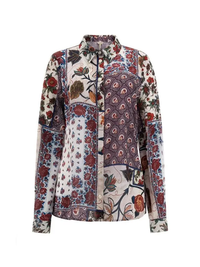 Women All Over Print Shirt Multicolor Pattern Guess Tops And Shirts