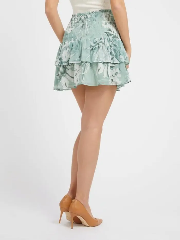 Women All Over Print Skirt Green Multi Guess Skirts And Shorts
