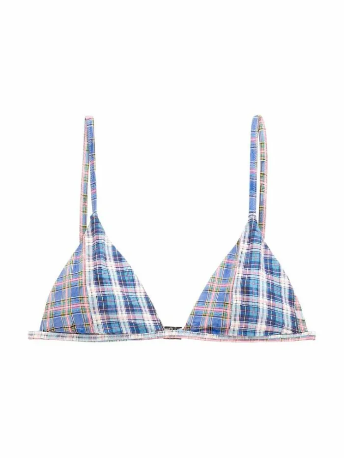 Women All Over Print Triangle Bikini Top Multicolor Pattern Guess Beachwear