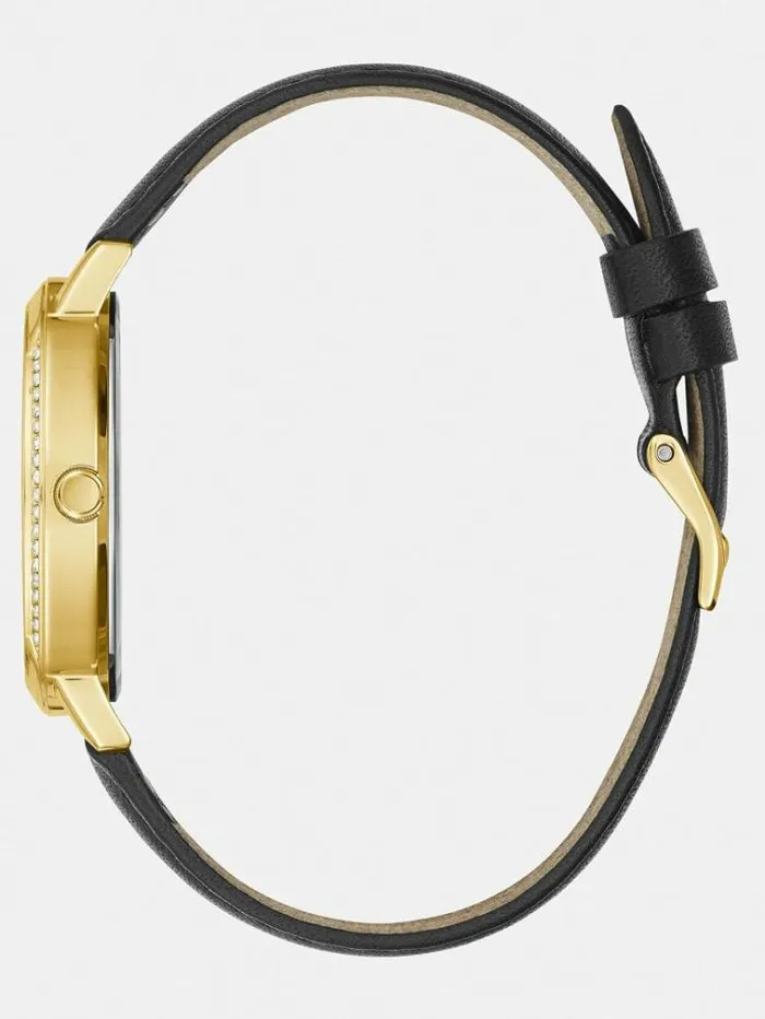 Women Analogue Crystal Watch Gold Guess Watches
