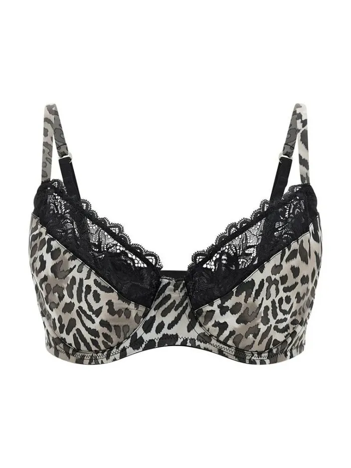 Women Animalier Balconette Bra Animalier Black Guess Underwear