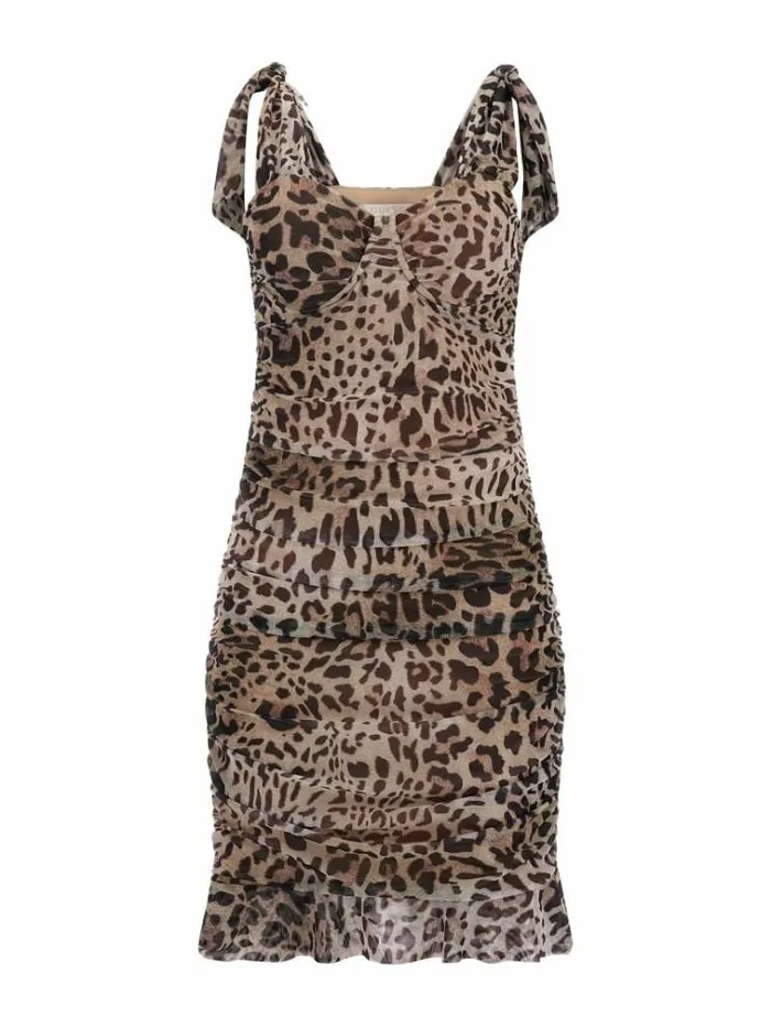 Women Animalier Print Dress Animalier Guess Dresses And Jumpsuits