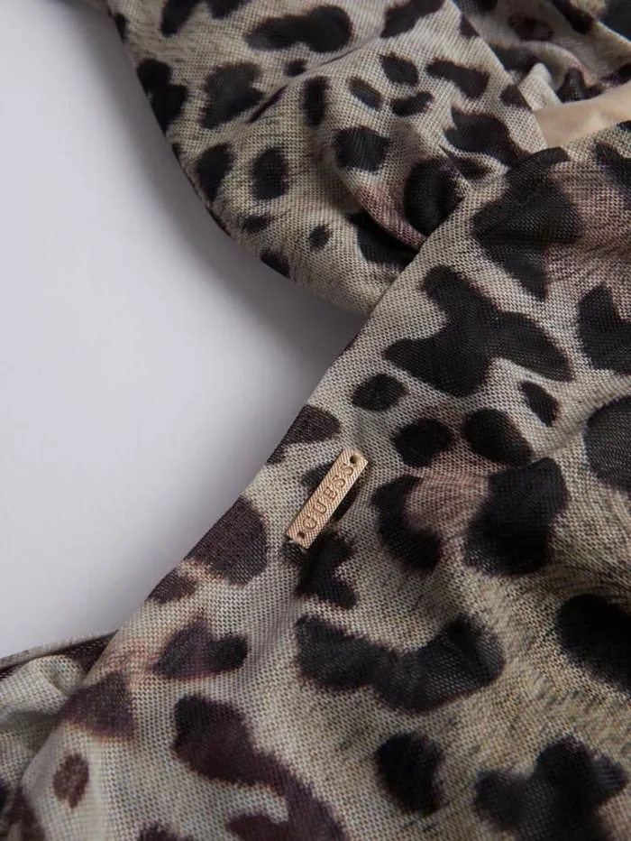 Women Animalier Print Top Animalier Guess Tops And Shirts