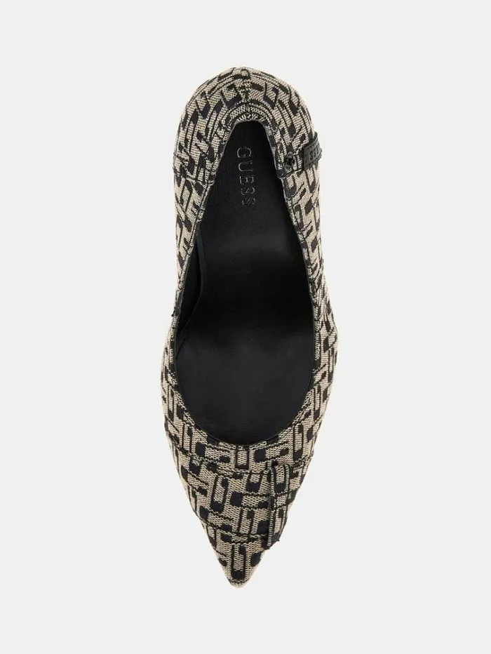 Women Avel G Cube Court Shoes Black Guess Heels