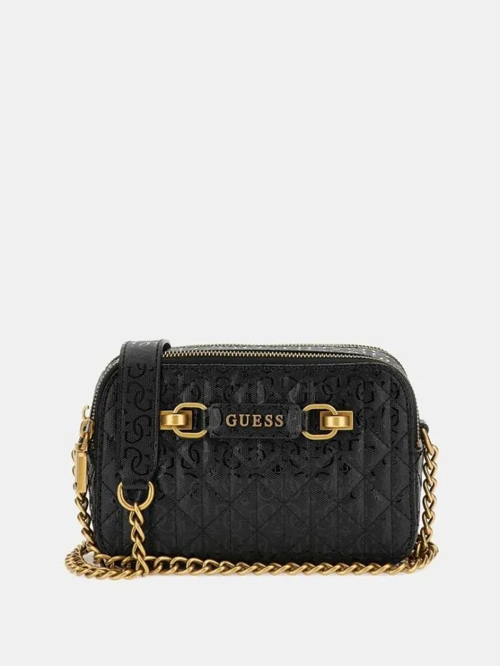 Women Aveta 4g Logo Crossbody Black Guess Crossbody Bags