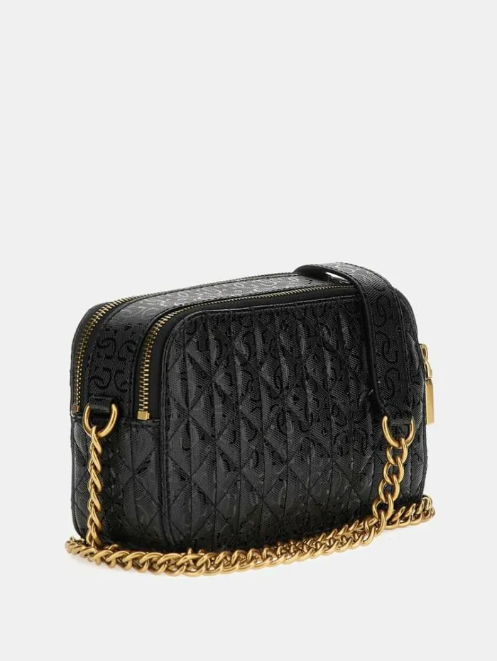 Women Aveta 4g Logo Crossbody Black Guess Crossbody Bags