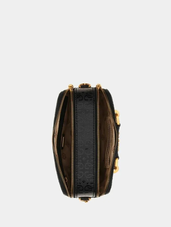 Women Aveta 4g Logo Crossbody Black Guess Crossbody Bags