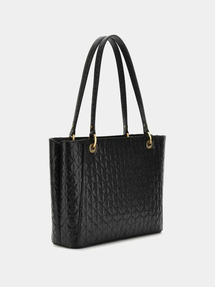 Women Aveta 4g Logo Tote Black Guess Shoppers