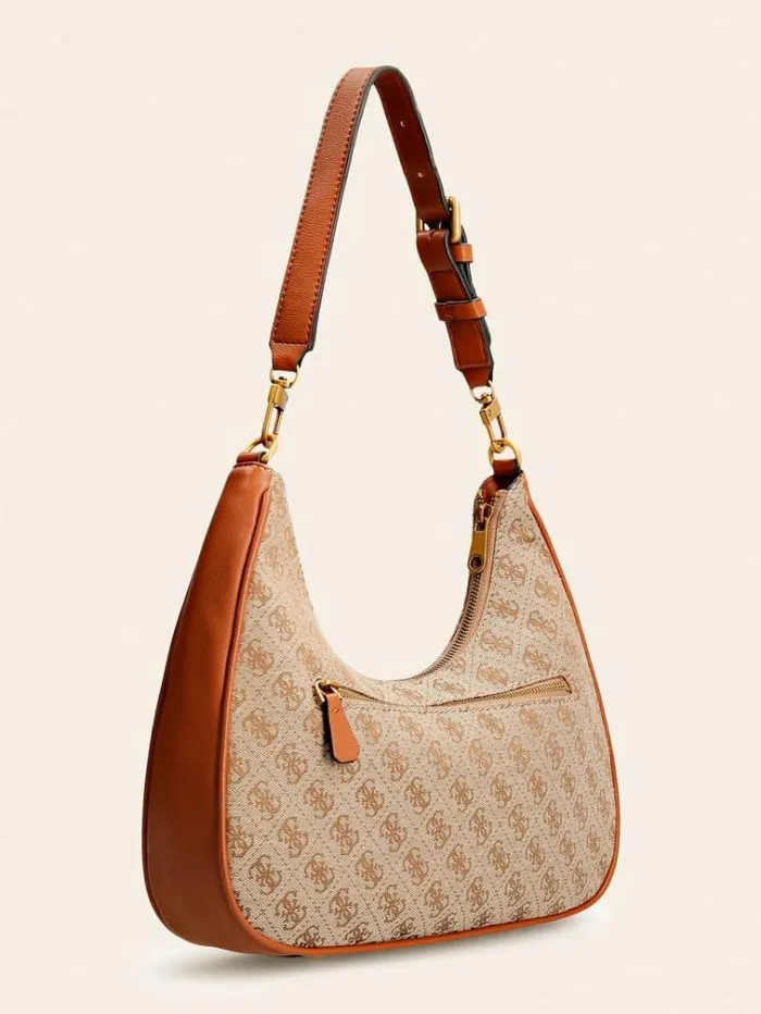 Women Aviana 4g Logo Hobo Arancione Multi Guess Shoulder Bags