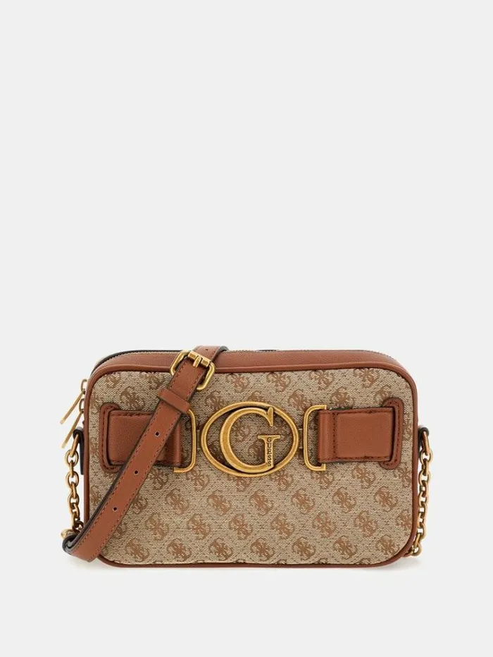 Women Aviana 4g Logo Mini Crossbody Multi Beige Guess Crossbody Bags
