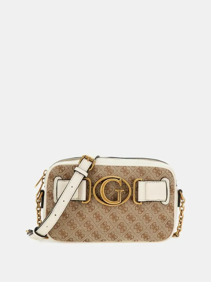Women Aviana 4g Logo Mini Crossbody White Guess Crossbody Bags
