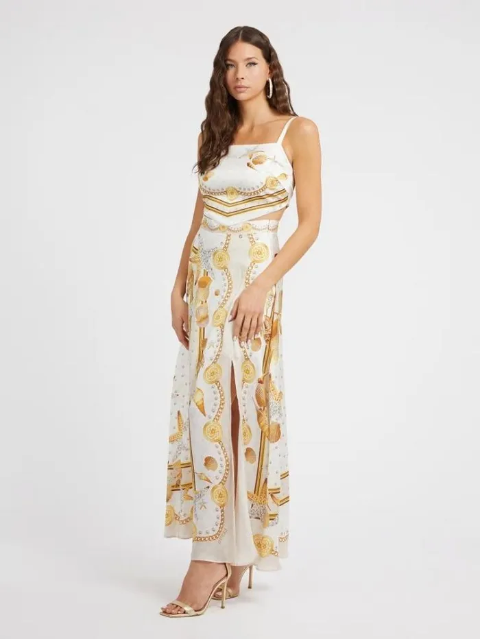 Women Baroque Print Bandana Top White Multi Guess Tops And Shirts