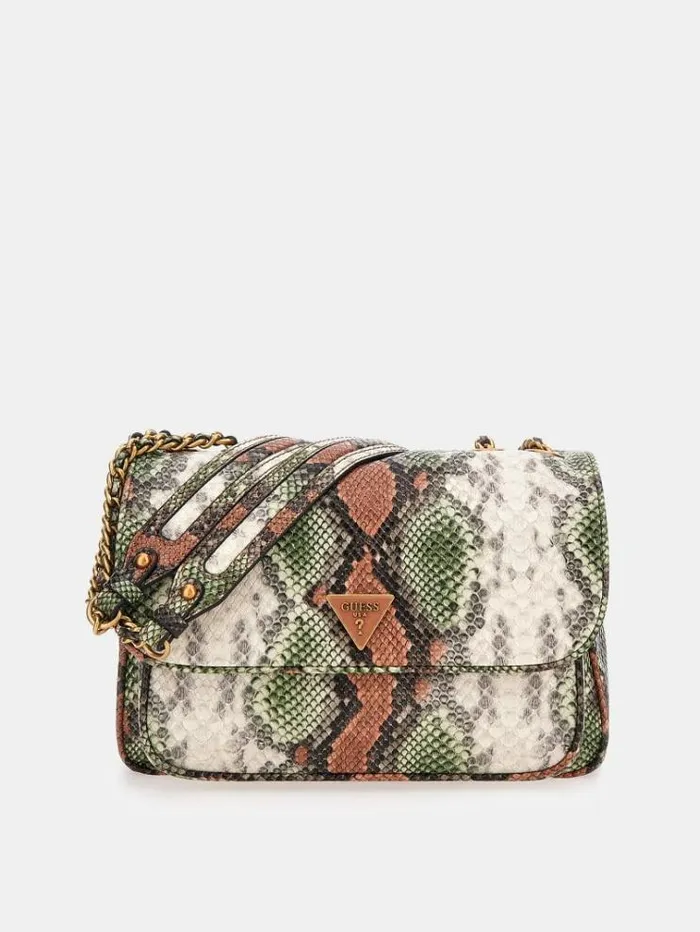 Women Becci Pythonprint Crossbody Green Multi Guess Crossbody Bags