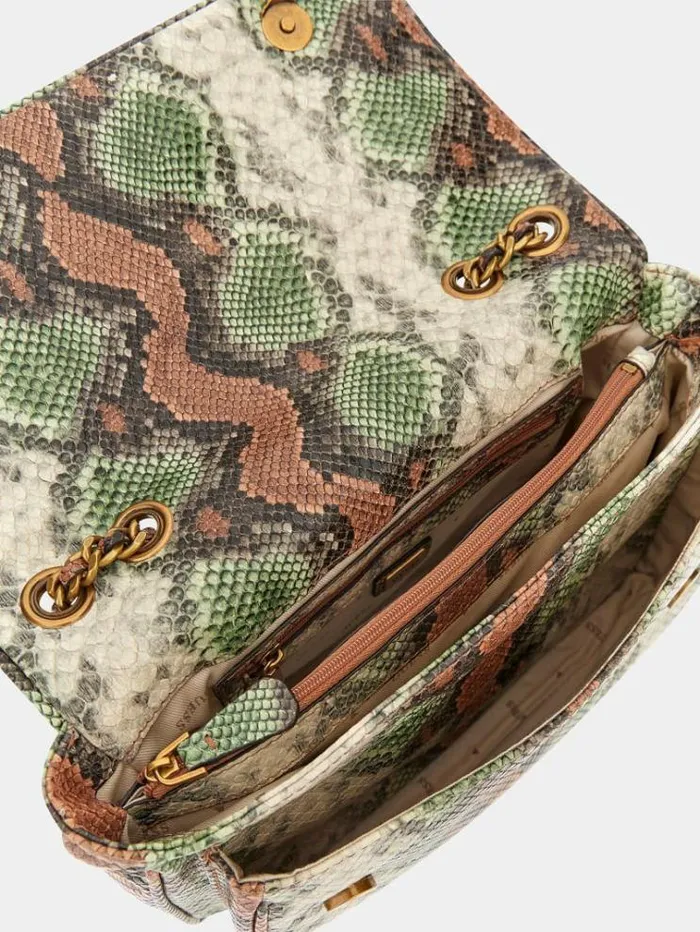 Women Becci Pythonprint Crossbody Green Multi Guess Crossbody Bags