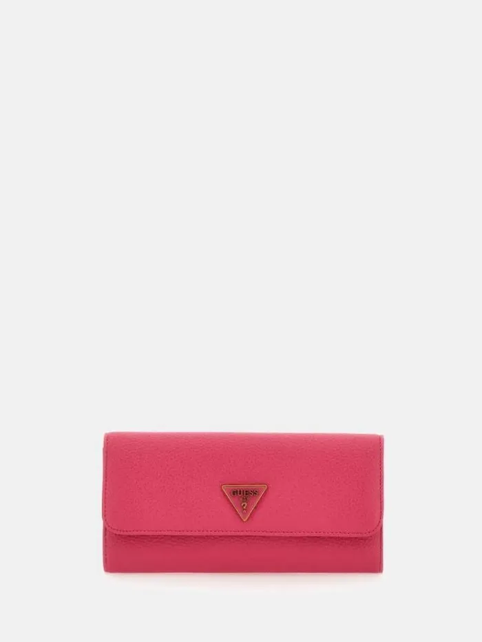 Women Becci Triangle Logo Wallet Fuchsia Guess Wallets