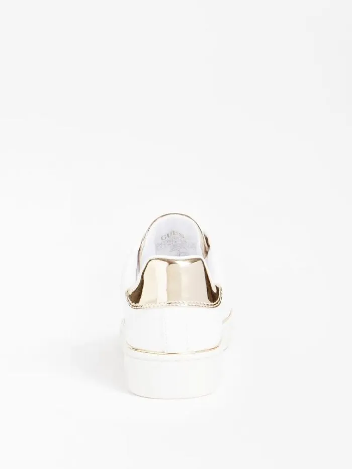 Women Beckie Debossed 4g Logo Sneaker Gold Guess Sneakers