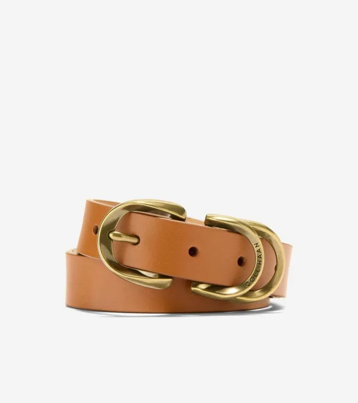 Women Belts Cole Haan Organic Harness Belt Tan