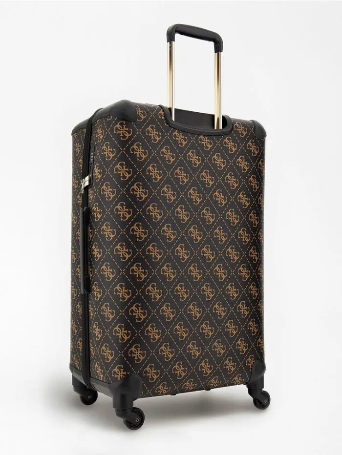 Women Berta 4g Logo Trolley Brown Multi Guess Travel Bags