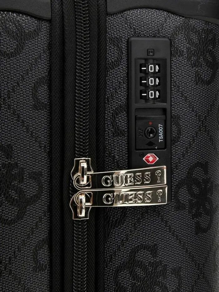 Women Berta 4g Logo Trolley Grey Guess Travel Bags