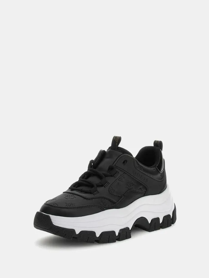 Women Bisun 4g Peony Running Shoes Black Guess Sneakers