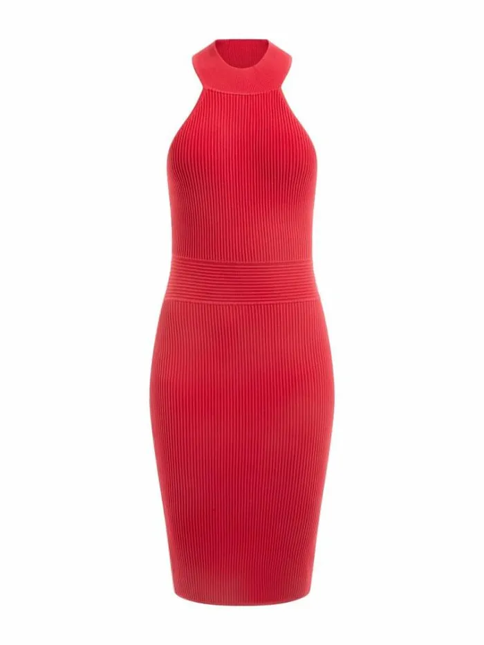 Women Bodycon Mini Sweater Dress Red Guess Dresses And Jumpsuits