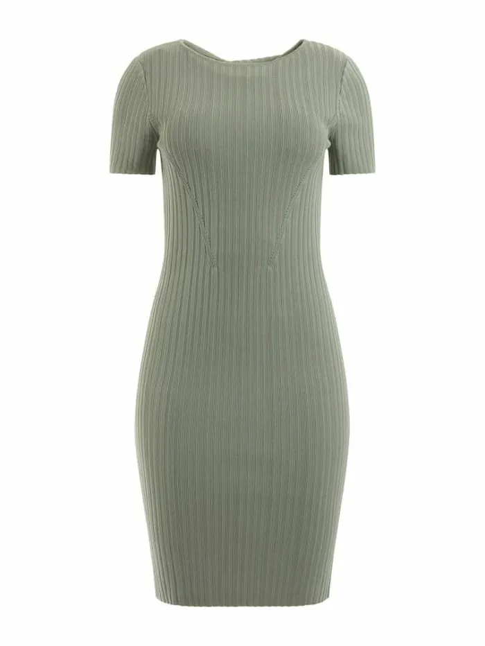 Women Bodycon Sweater Dress Green Guess Dresses And Jumpsuits
