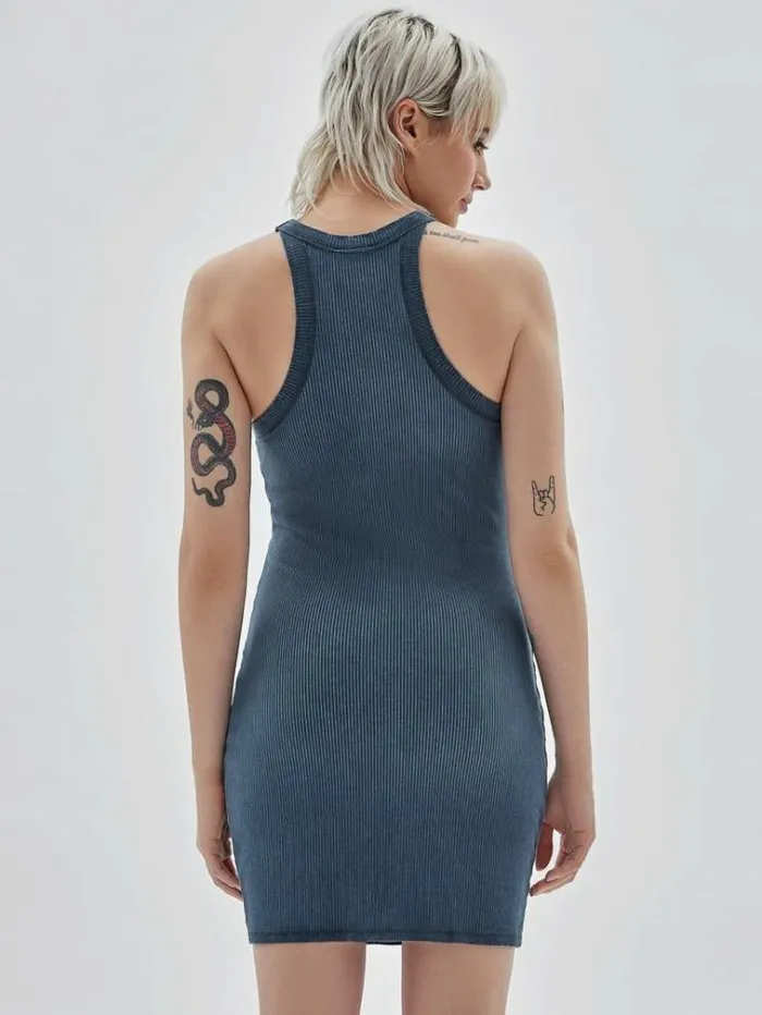 Women Bodycon Tank Dress Blue Guess Dresses And Jumpsuits